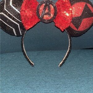 Marvel Avengers Black Widow Inspired Sequin Headband - Red & Black